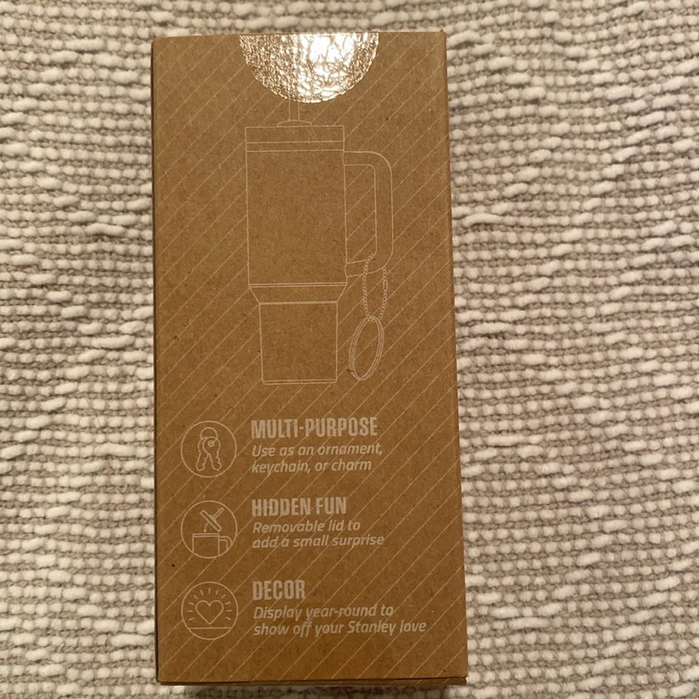 NWT Stanley Water Bottle Keychain/Ornament